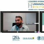 Antonio Rojas Castro, investigador postdoctoral en Humanidades Digitales en la Academia de Ciencias y Humanidades de Berlín-Brandeburgo (Alemania) y profesor asociado en la Universidad Internacional de La Rioja, durante la jornada