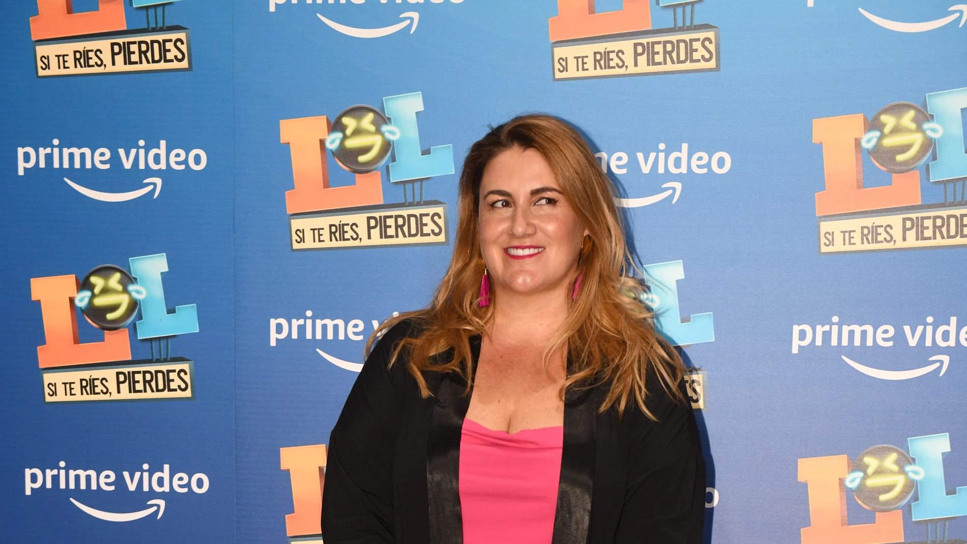 La presentadora de televisión Carlota Corredera posa en el photocall del estreno de la segunda temporada del programa de comedia ‘LOL: Si te ríes, pierdes’