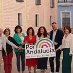 Los líderes de Por Andalucía, en su presentación en Sevilla