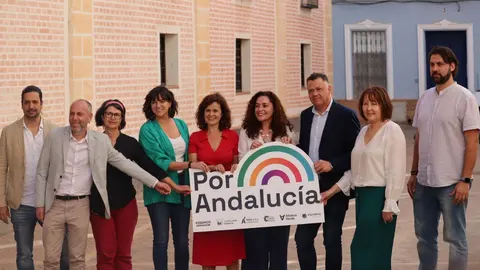 Los líderes de Por Andalucía, en su presentación en Sevilla