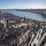 Una de las manifestaciones convocadas en Huelva para reclamar más inversiones en la provincia