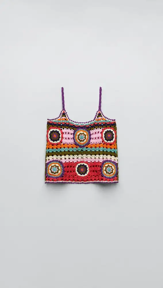 Top punto crochet.