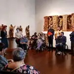 Integrantes de Predif durante su visita al Museo Nacional de Escultura