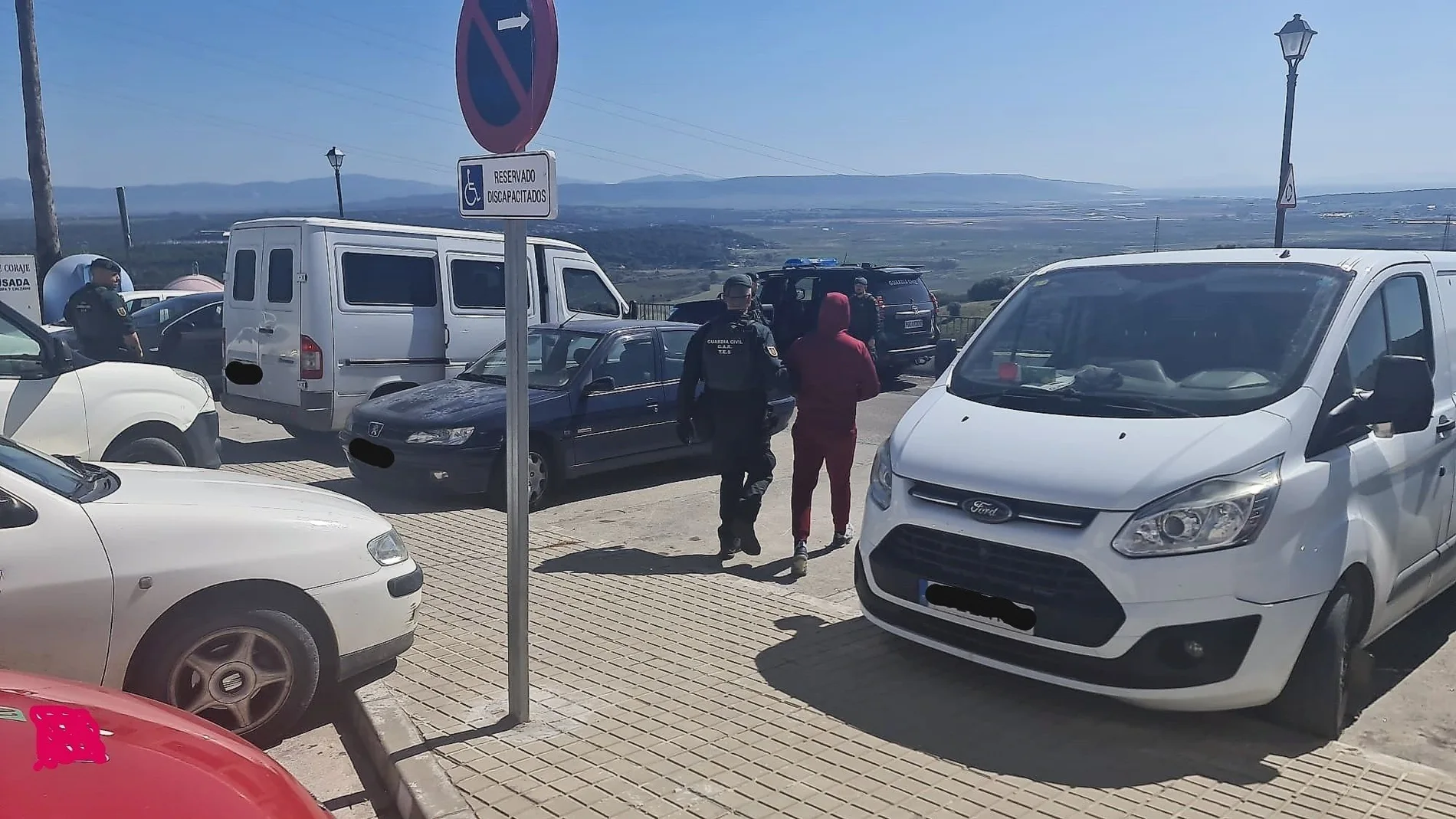 Uno de los detenidos en Vejer en la operación