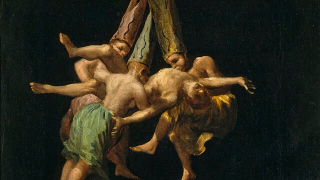 "Vuelo de brujas", óleo sobre lienzo pintado por Goya en 1798