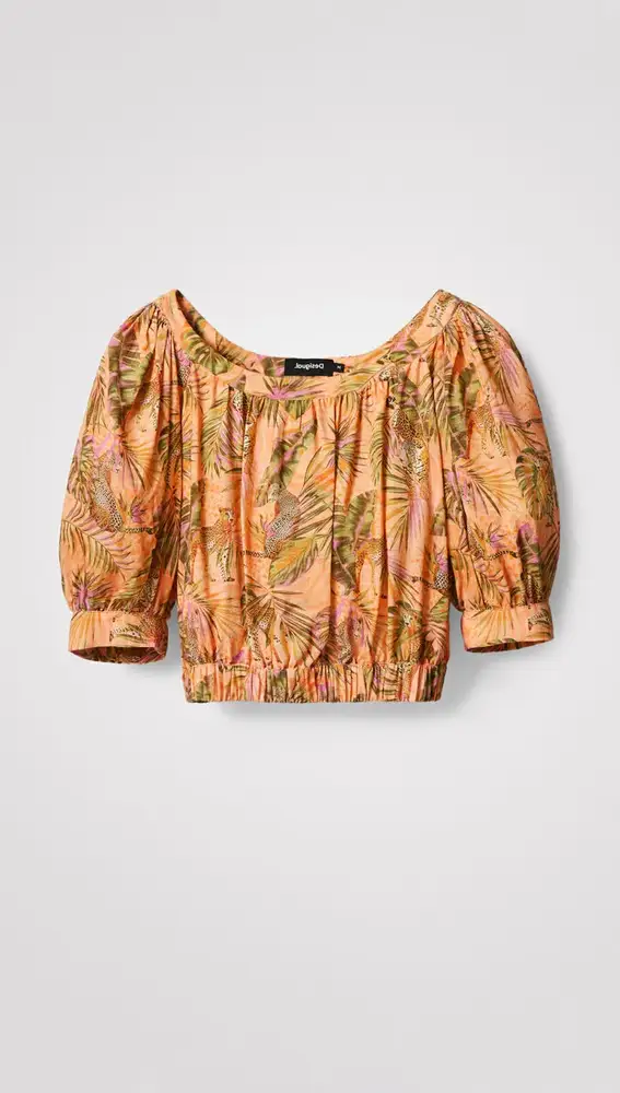 Crop Top estampado.