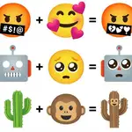 Diferentes mezclas de emojis | Fuente: Emoji Kitchen