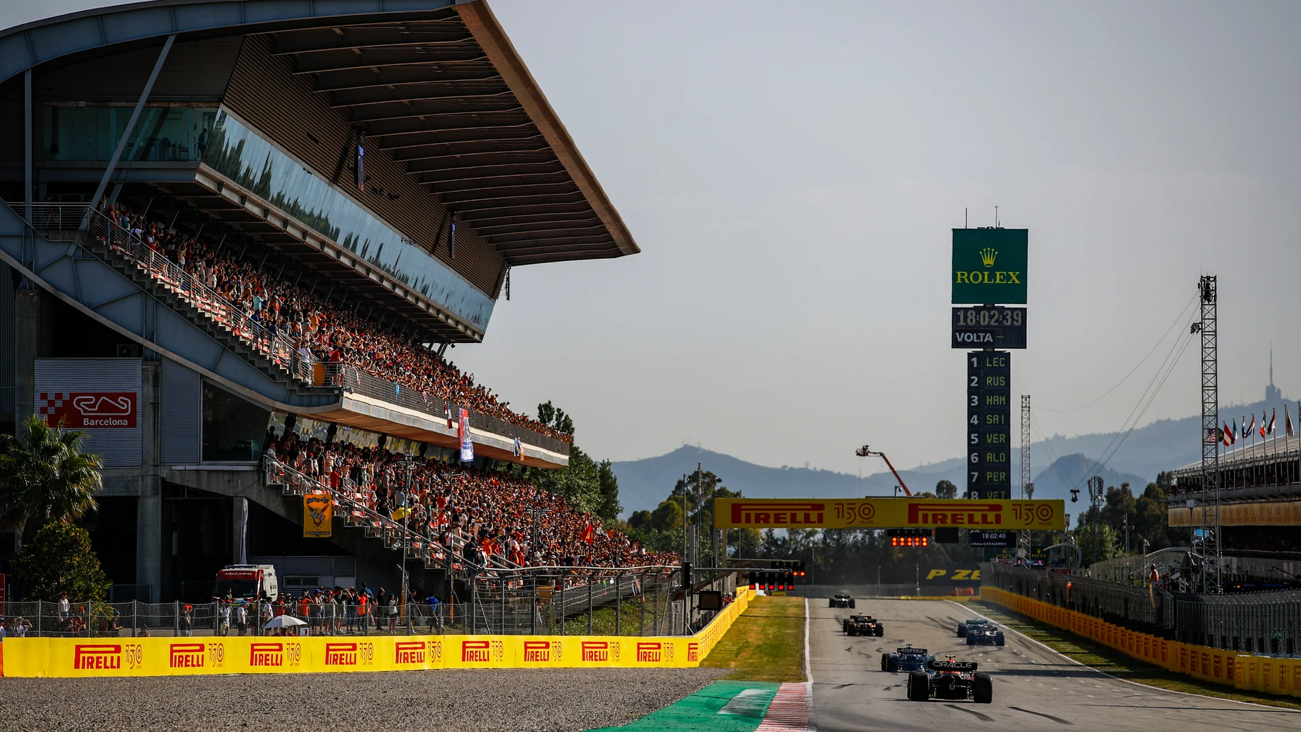 Las tribuna principal del circuito de Cataluña se llenó ayer viernes- Montmelo, Spain - Photo Xavi Bonilla / DPPI AFP7 20/05/2022 ONLY FOR USE IN SPAIN