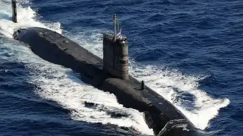 El submarino HMS Talent británico de la clase Trafalgar