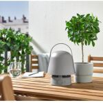 VAPPEBY Lámpara altavoz Bluetooth, exterior/gris