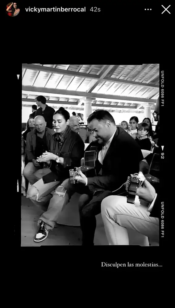 Vicky Martín Berrocal en sus Stories de Instagram.