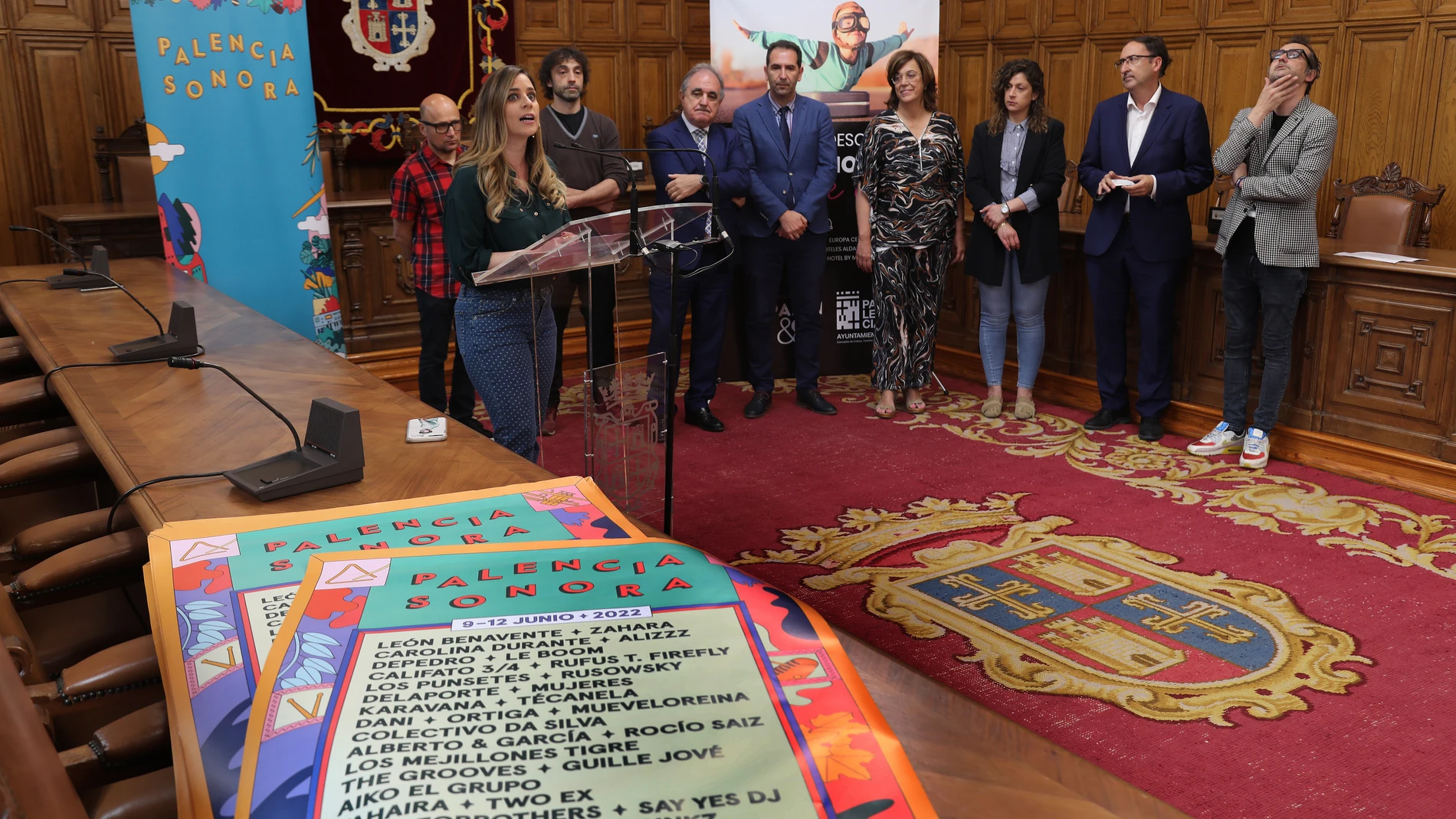 Momento de la presentación del XIX Festival Palencia Sonora con un cartel conformado por 34 grupos y artistas