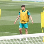 Fede Valverde, en un entrenamiento con el Real Madrid