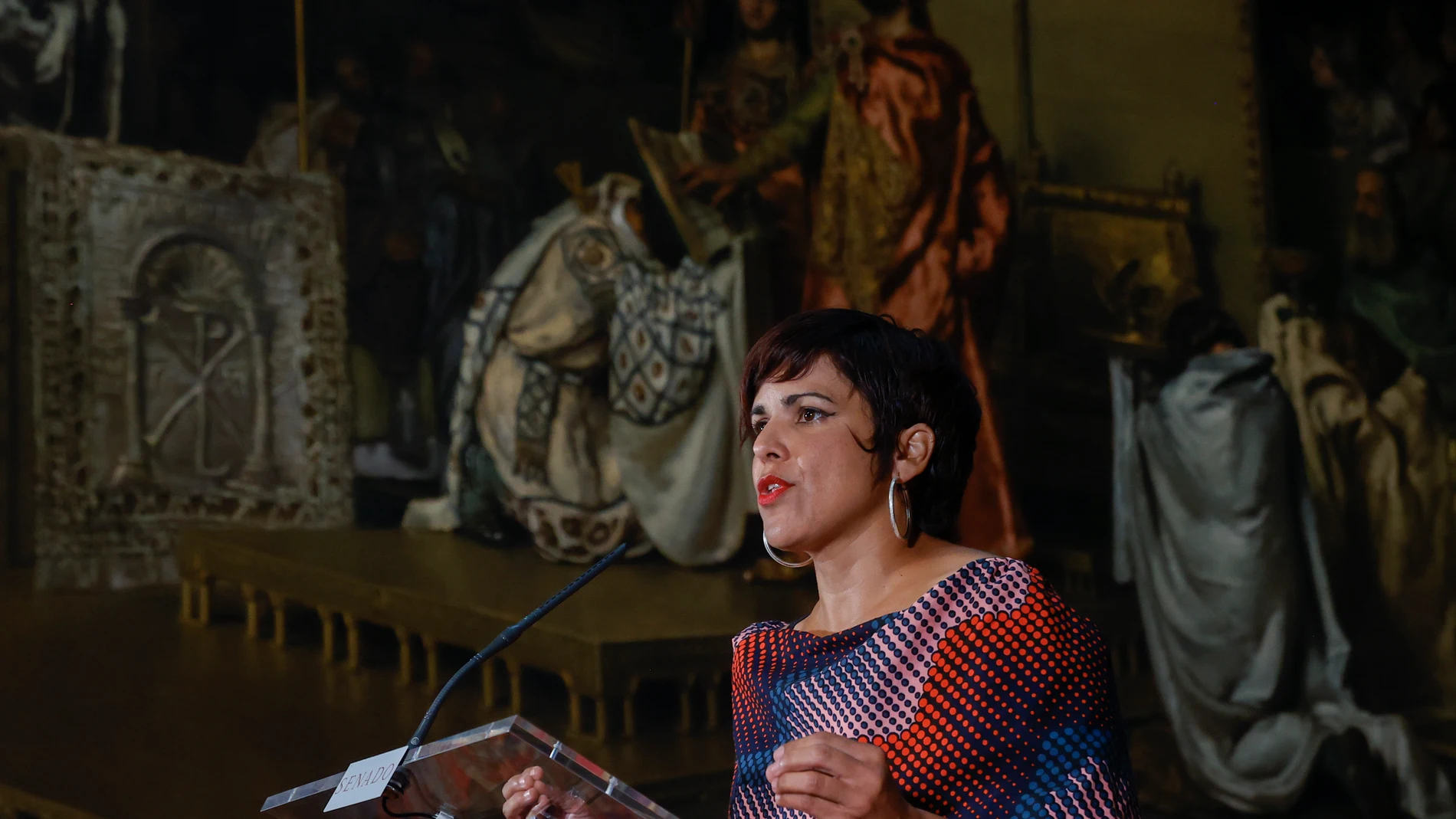 Teresa Rodríguez, candidata de Adelante Andalucía a la Presidencia de la Junta de Andalucía. EFE/ Juan Carlos Hidalgo