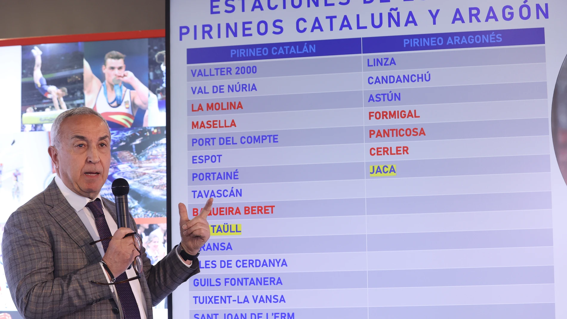Alejandro Blanco, presidente del Comité Olímpico Español, este miércoles durante la rueda de prensa de este miércoles