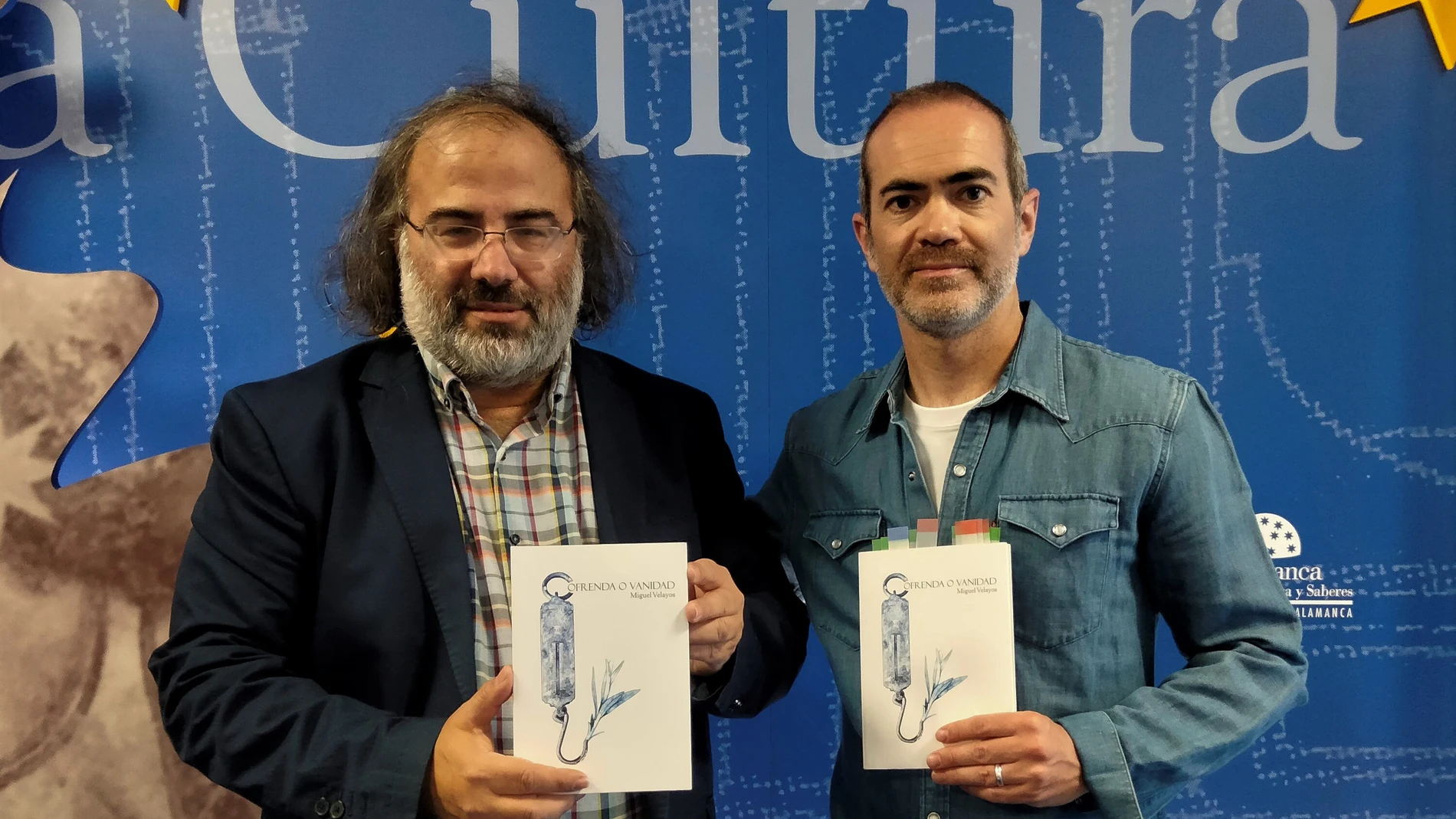 Pérez Alencart y Miguel Velayos, en la Sala de la Palabra