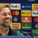 Entrenador del Liverpool Jurgen Klopp en una rueda de prensa