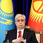 El presidente de Kazajistán Kasim-Zhomart Tokayev durante una reciente visita a Kirguistán