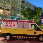 Foto de archivo de ambulancia de Soporte Vital Básico (SVB)