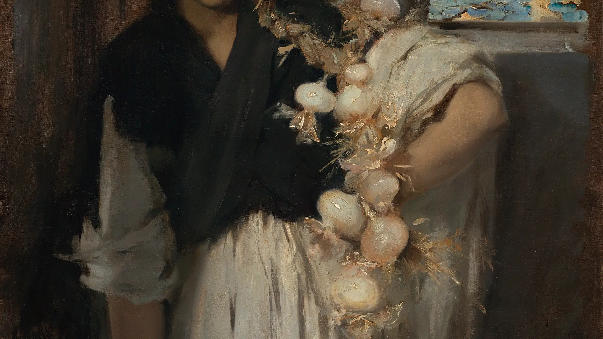 VENDEDORA VENECIANA DE CEBOLLAS (hacia 1880- 1882), de John Singer Sargent. Versionada por @pueche