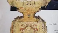 Boilloire o Juego de café y té, realizado en plata dorada perteneciente al Palacio Real y utilizado en los eventos de Estado.