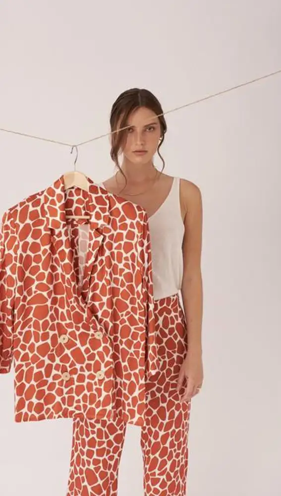 Blazer estampada.