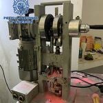 La Policía Nacional interviene una máquina 'entabletadora' en Murcia capaz de fabricar 10.000 pastillas de éxtasis por hora