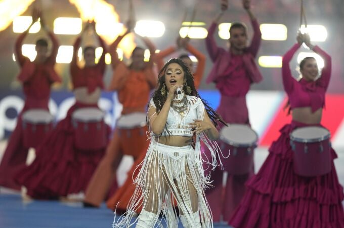 Camila Cabello durante la actuación