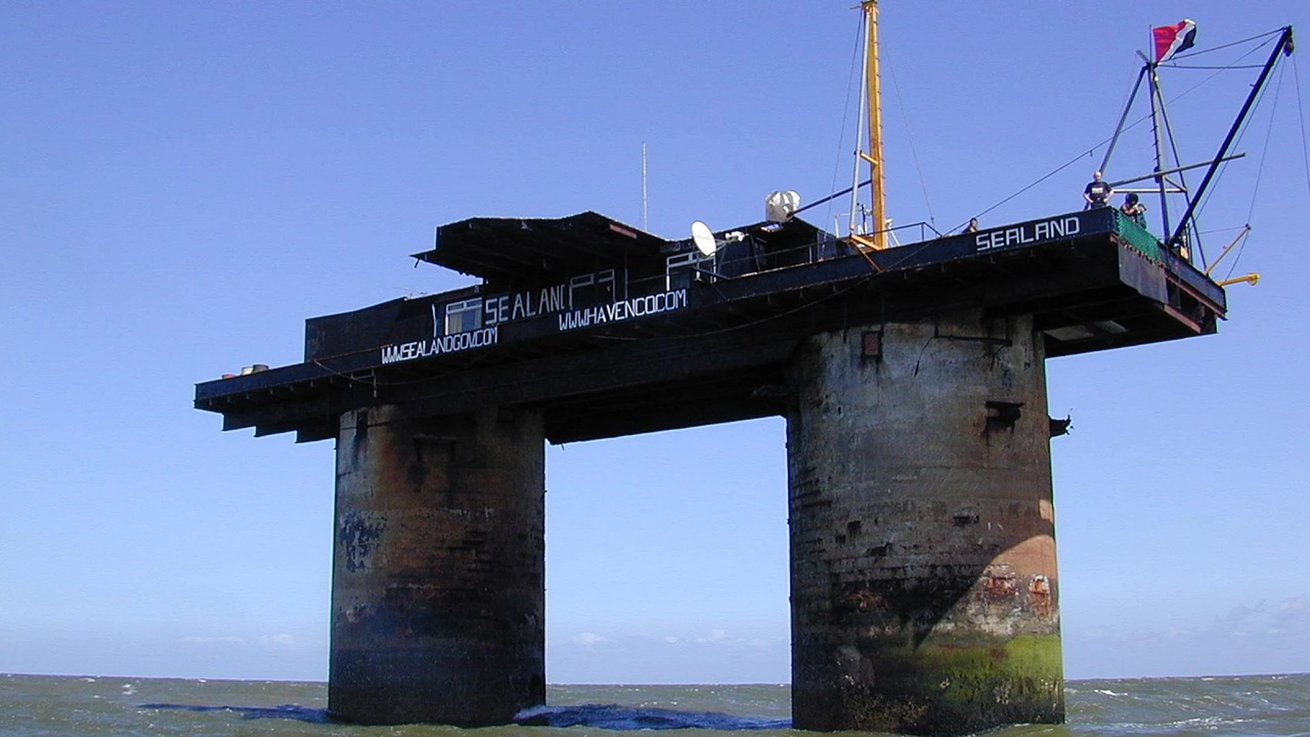 Plataforma marítima HM Fort Roughs, sobre la que se levantó el Principado de Sealand