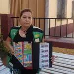 María Dolores Alonso, vendedora de la ONCE. ONCE