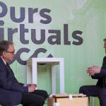 El president de la Generalitat, Ximo Puig (d) y el ministro de Universidad Joan Subirats., clausuran el seminario "Espanya Polifònica i Desconcentrada: un pais amb forma de malla".EFE/ Victor Martinez/GVA