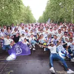  Miles de aficionados jalean a la plantilla del Real Valladolid para celebrar la vuelta a Primera