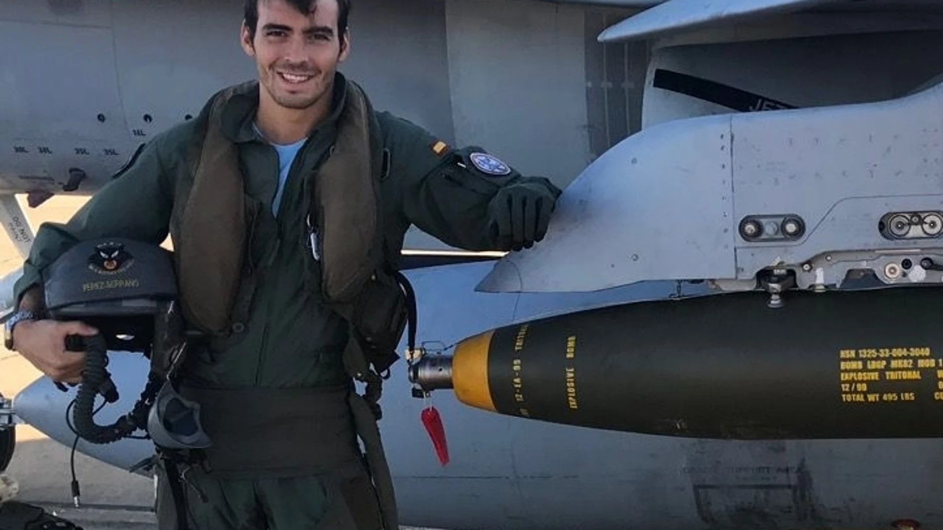 El teniente Fernando Pérez Serrano, fallecido en un accidente aéreo en la Base de Torrejón