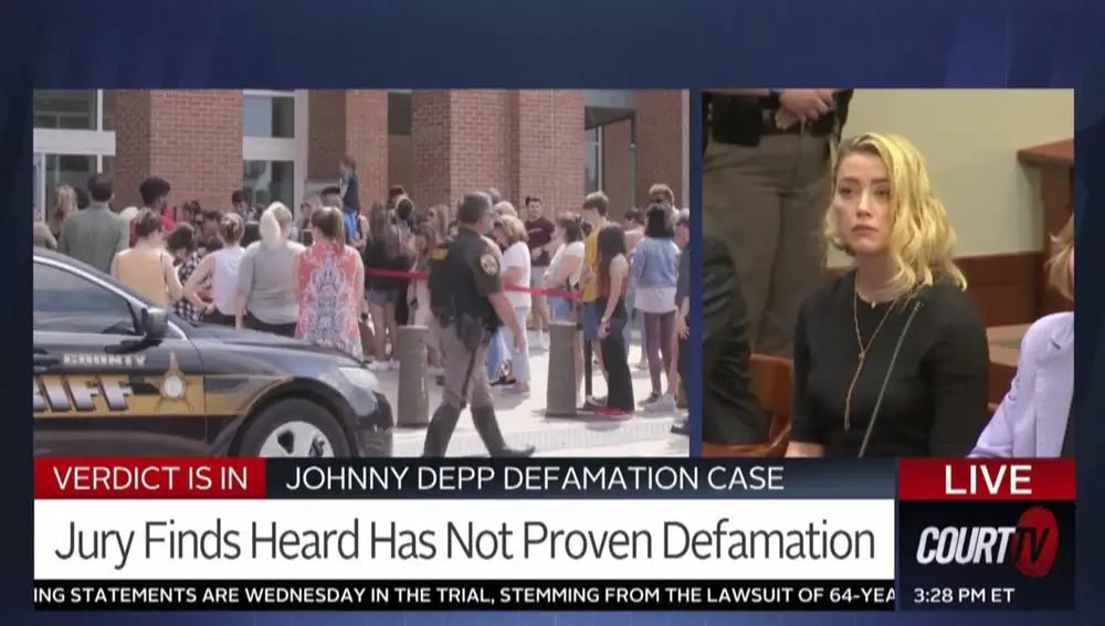 Amber Heard reacciona a la resolución del tribunal, que la ha declarado culpable del delito de difamación contra Johnny Depp