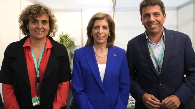 Reunión de Carlos Mazón en Bruselas con la comisaria Stella Kyriakides y Dolors Monserrat