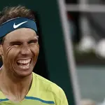 Rafa Nadal, muy feliz después de derrotar a Djokovic en los cuartos de final de Roland Garros