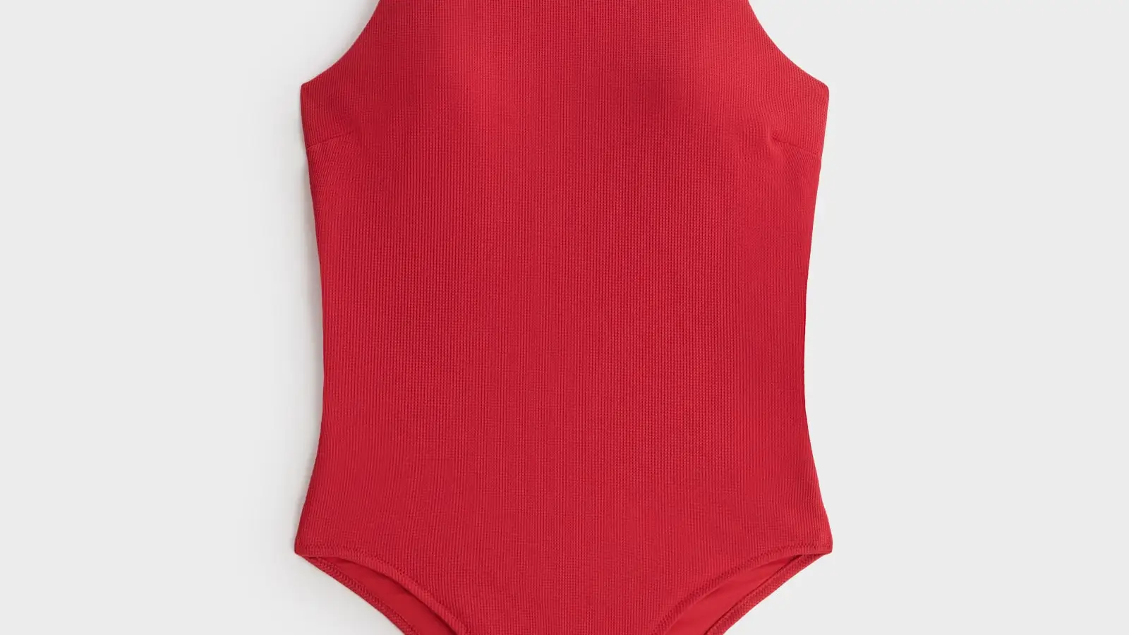 Bañador halter piqué, de Oysho