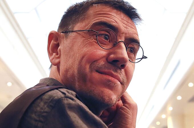 Uno de los fundadores de Podemos, Juan Carlos Monedero, en el Senado