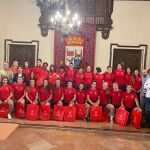 La jugadoras de España de rugby son recibidas en el Ayuntamiento de Zamora