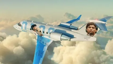 El avión ya está listo para volar