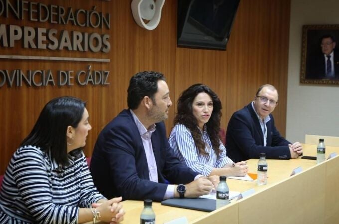 Rocío Ruiz en la Confederación de Empresarios de Cádiz. CS