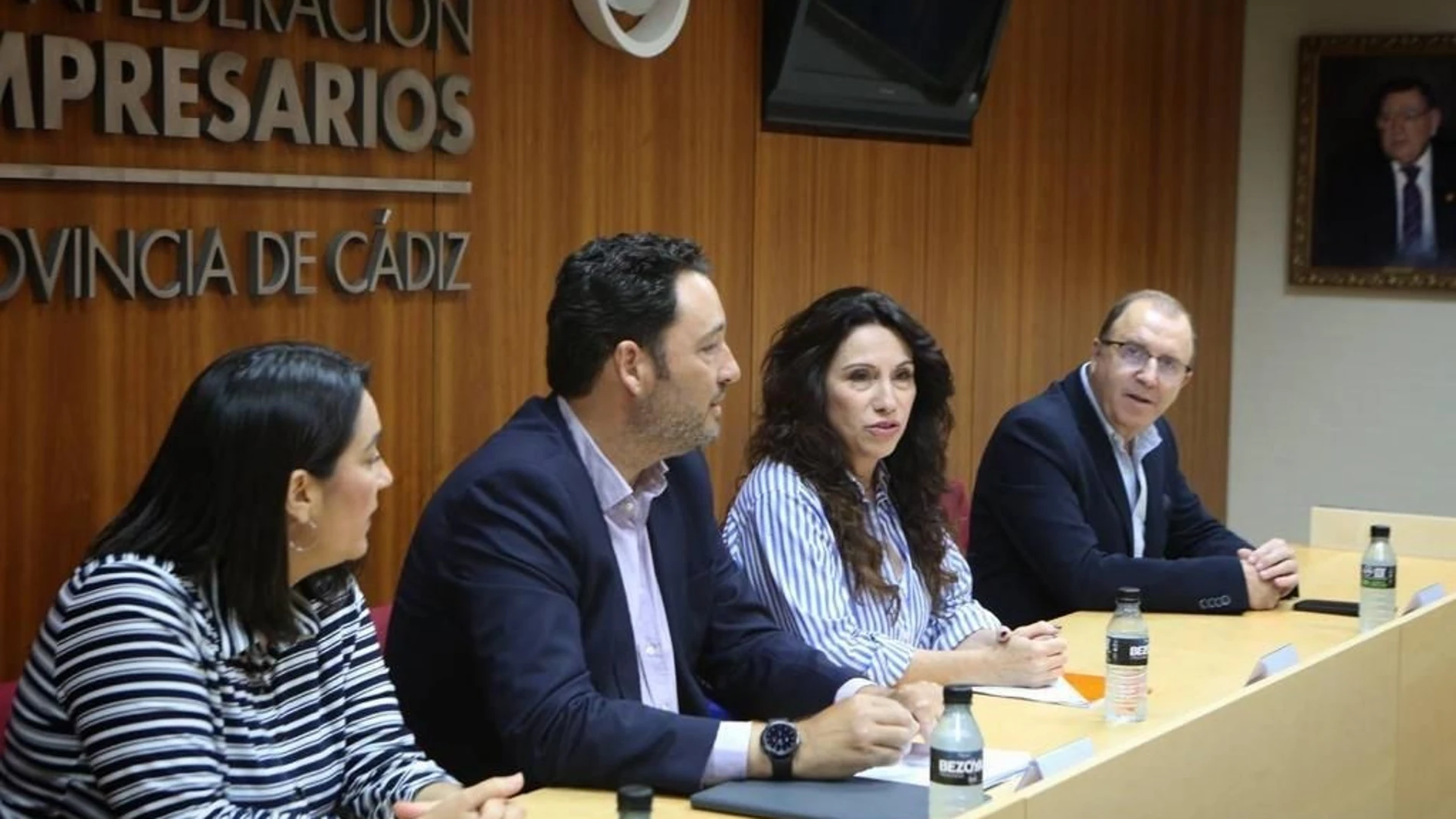 Rocío Ruiz en la Confederación de Empresarios de Cádiz. CS