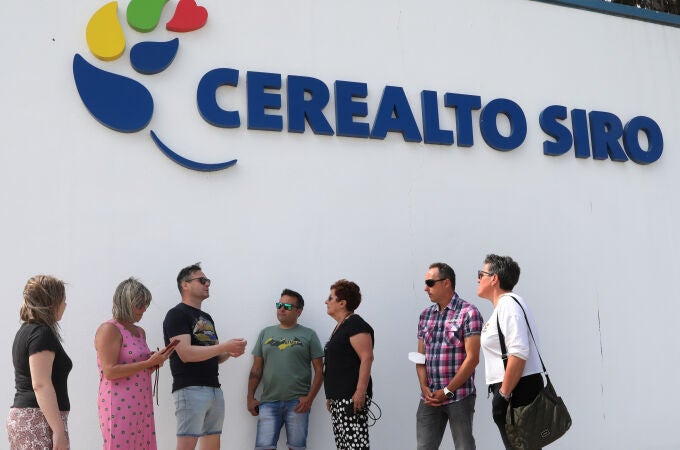 Trabajadores de Cerealto Siro en Venta de Baños (Palencia)