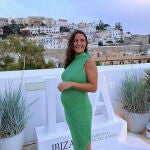 Marta Pombo con el vestido de Mango.
