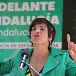 La candidata de Adelante Andalucía a la presidencia de la Junta, Teresa Rodríguez