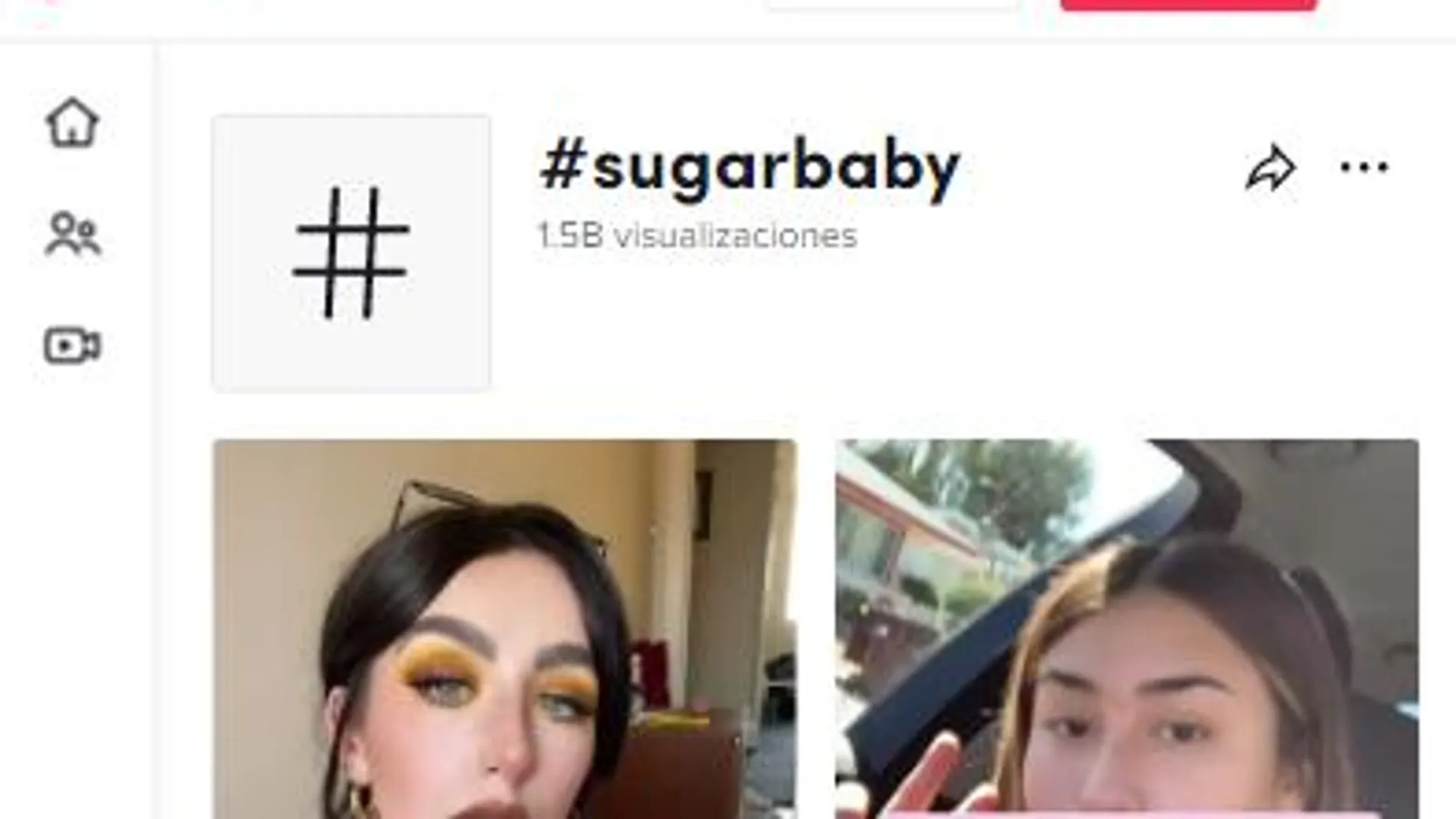 El hashtag #sugarbaby tiene millones de visitas en Tik Tok