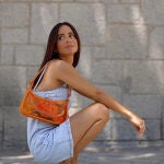 María F.Rubíes con vestido de Mango.