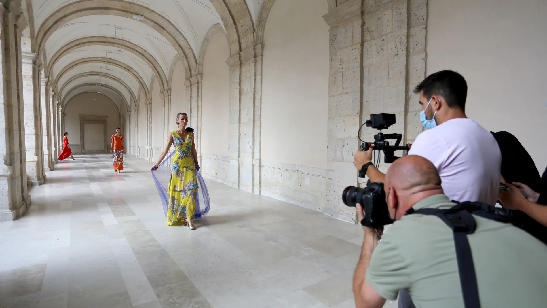 Grabación de los desfiles de la Pasarela de la Moda