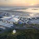 Recreación de la nueva terminal del aeropuerto neoyorquino