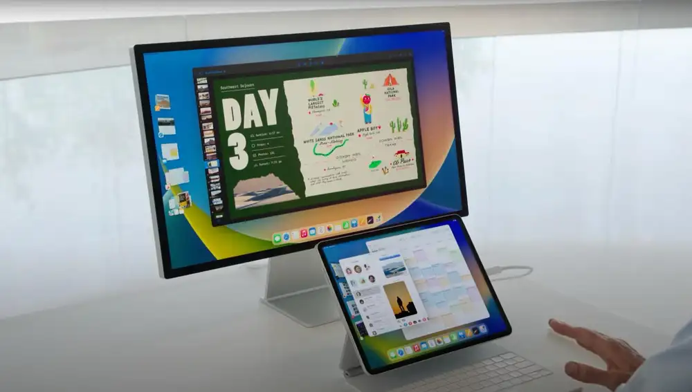 El iPad podrá aprovechar el espacio de un monitor externo sin recurrir a bandas negras.